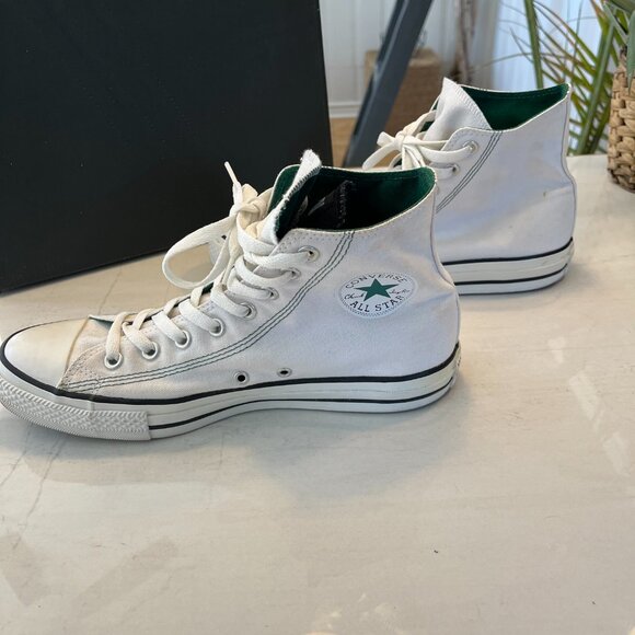 Converse SPLICE All Star Chuck Taylor Hi White Green US 9 Nike Air Jordan Dunk - Picture 2 of 8